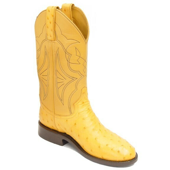 Full Quill Ostrich Roper Boots