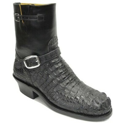 Hornback Caiman Crocodile Engineer Boots