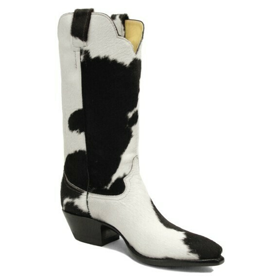 Holstein Hair-On Top & Bottom Cowboy Boots