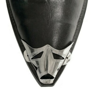 Silver X-Toe Boot Tips Star