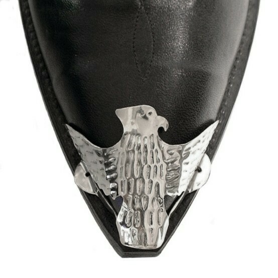 Silver X-Toe Boot Tips Eagle