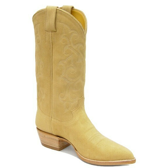 Stitch Suede Cowboy Boots