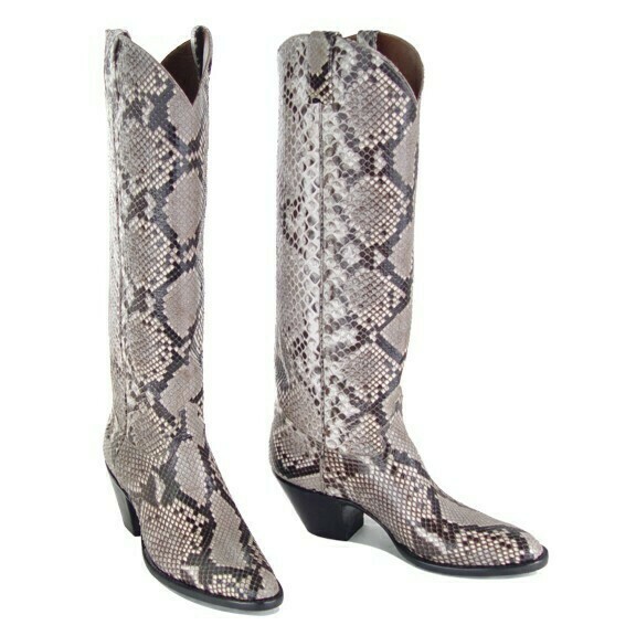 Python Top and Bottom Cowboy Boots