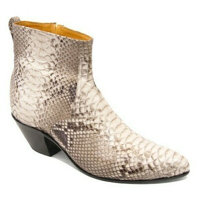 Python Belly Ankle Boots