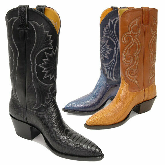Ostrich Leg Cowboy Boots
