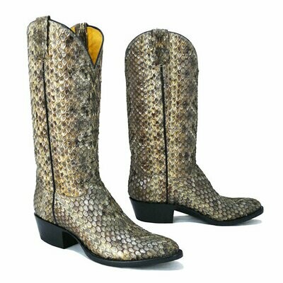Rattlesnake Top and Bottom Cowboy Boots