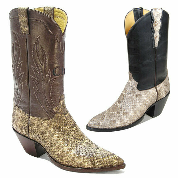 Rattlesnake Cowboy Boots