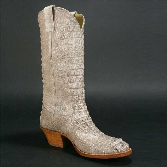 Top & Bottom Natural Nile Crocodile Cowboy Boots