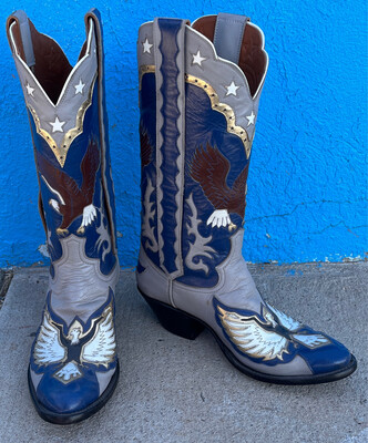 8.5D Mens Aguila Cowboy Boots Closeout