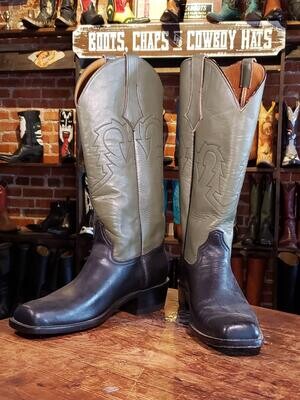 10B Mens Sage Cowboy Boots Closeout