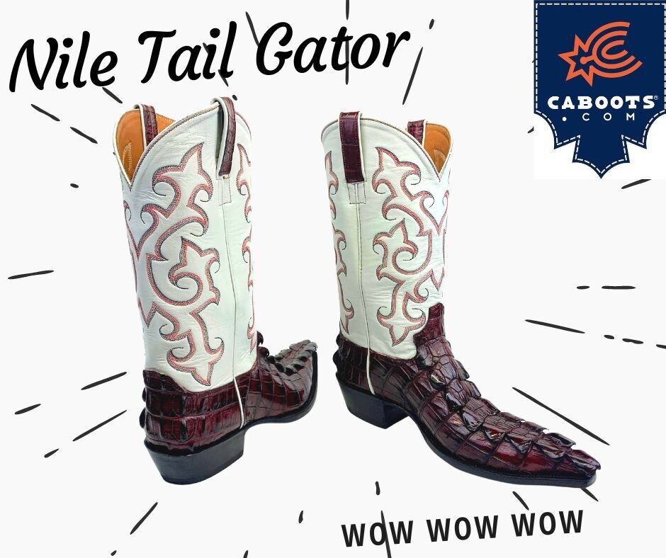 El Grande Nile Crocodile Tail Cowboy Boots