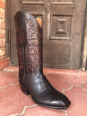 Sangron Hand-Tooled Cowboy Boots