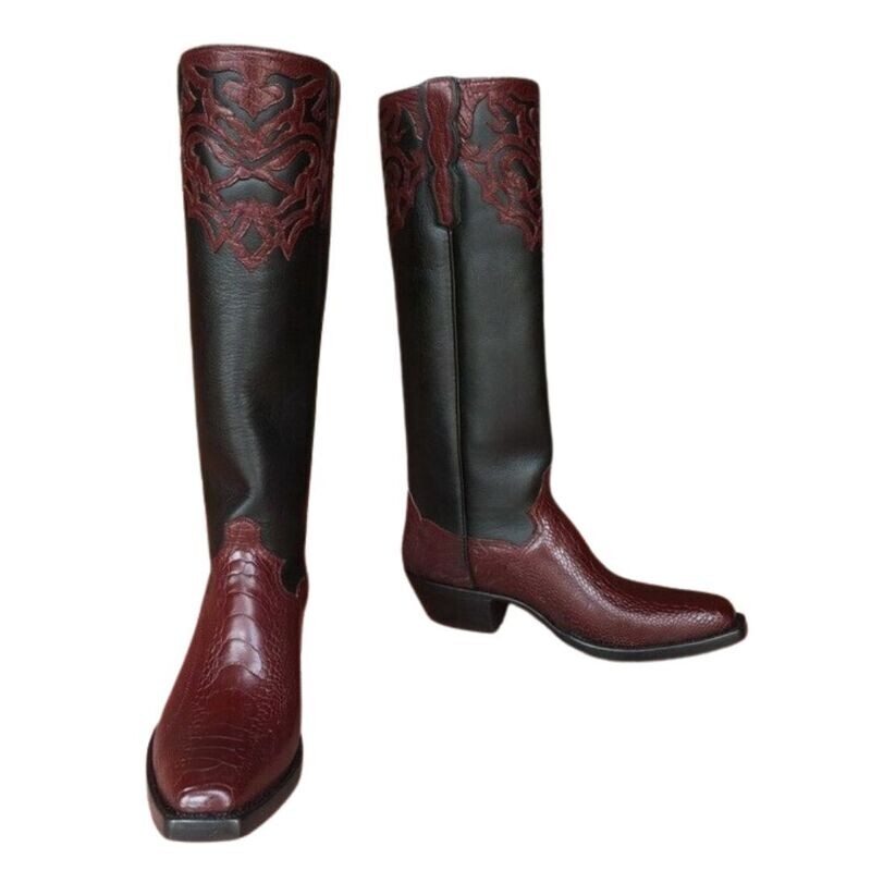 Salbanca Ostrich Cowboy Boots