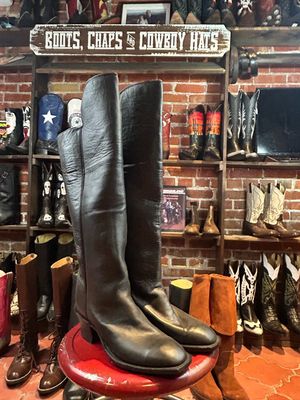 Black Cavalry Cowboy Boots 11D Closeout