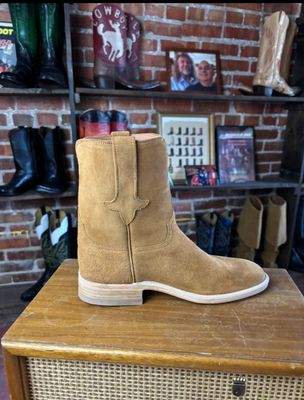 Roper Suede Saddle Tan Size 8 W Ladies  (Closeout)