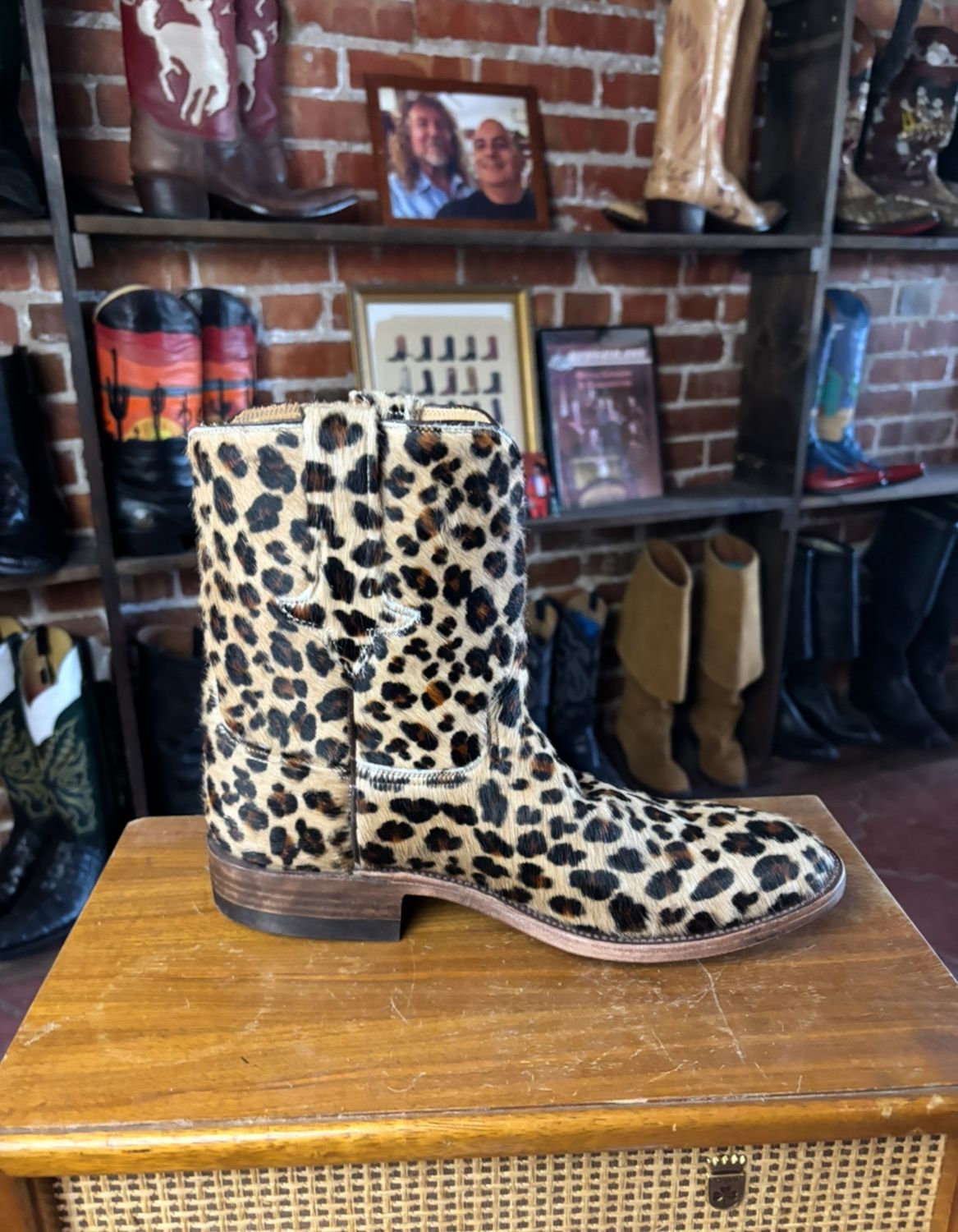 Roper Suede Leopard 9B W Ladies  (Closeout)