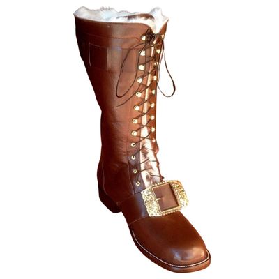 Lace Up Santa Claus Boots