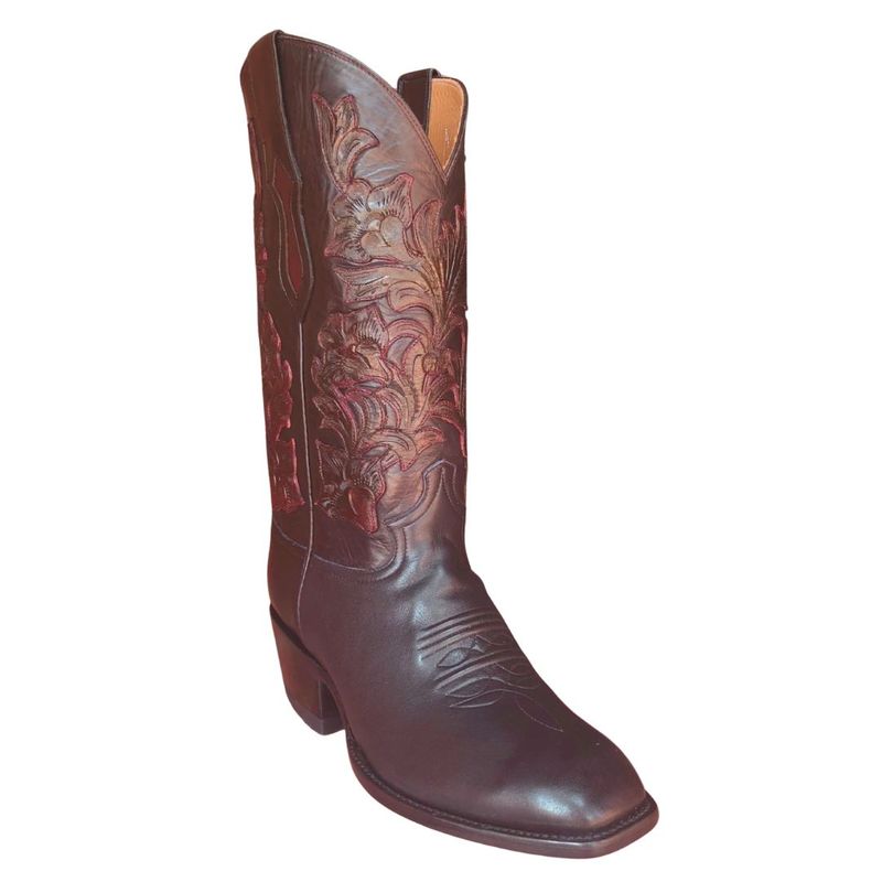 Sangron Hand-Tooled Cowboy Boots