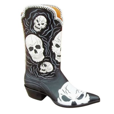 Insane Brain Hand-Tooled Cowboy Boots