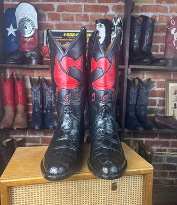 CCA Gator Cowboy Boots Size 10 1/2 EE Men&#39;s (Closeout)