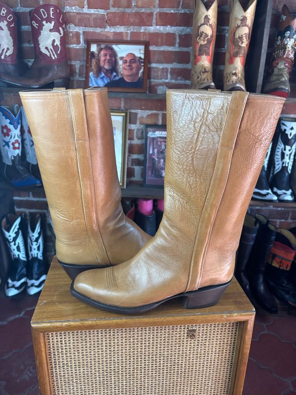 Tall Tan Pipe 10D Men's Boots (Closeout)