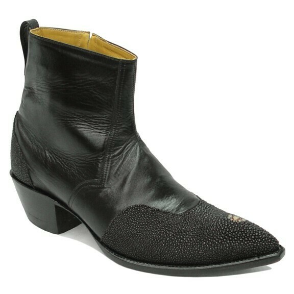 Stingray Wing Tip Ankle Boots