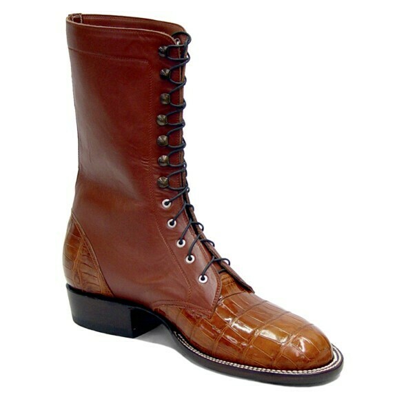 Smooth Nile Crocodile Packer Boots