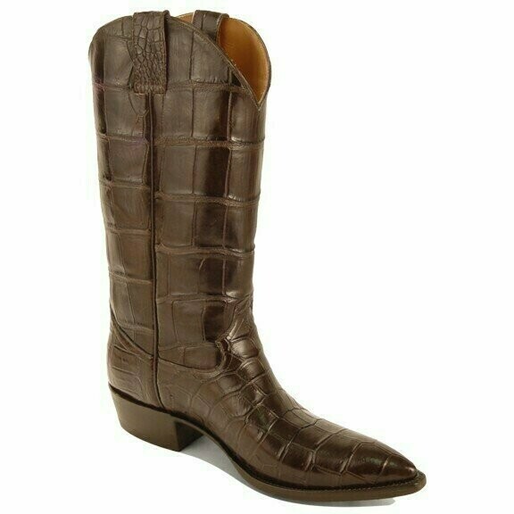 Top &amp; Bottom Smooth Nile Crocodile Cowboy Boots