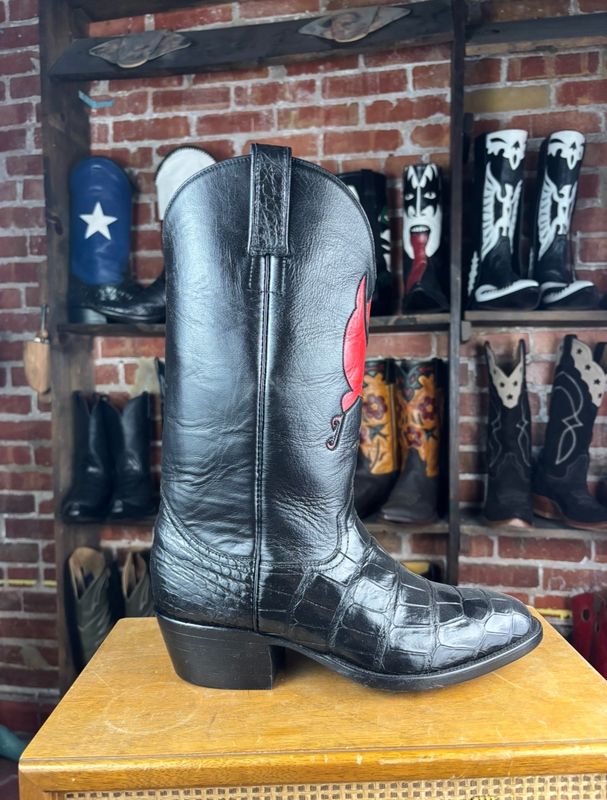 CCA Gator Cowboy Boots Size 10 1/2EE Men's (Closeout)