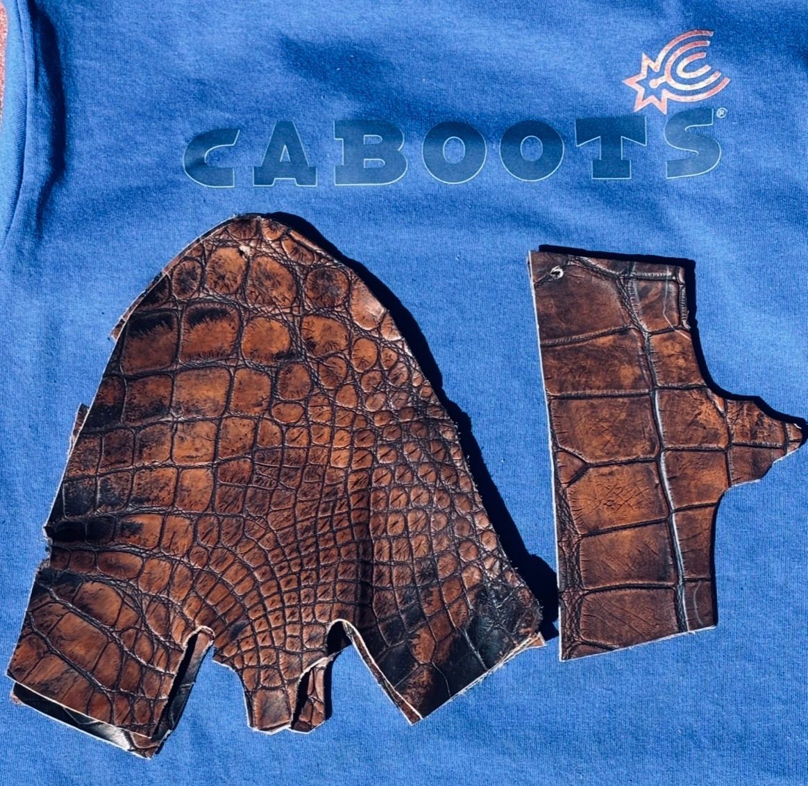 Distress Saddle Smooth Alligator Vamps 10M/11L