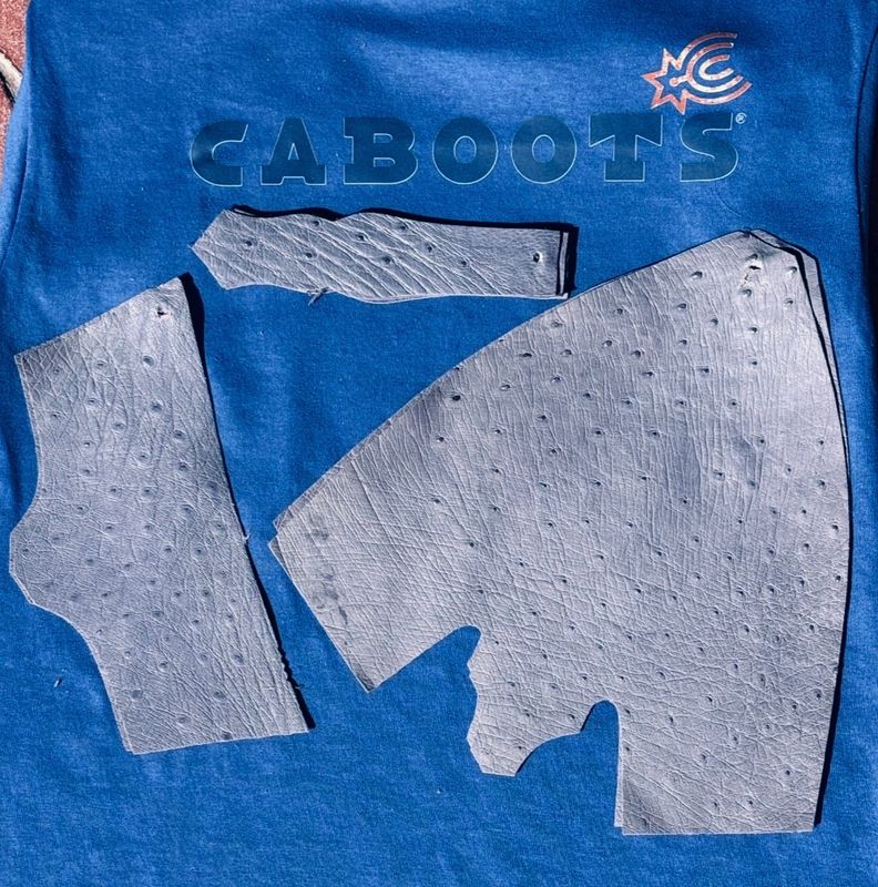 Purple Smooth Ostrich Vamps 10M/11L