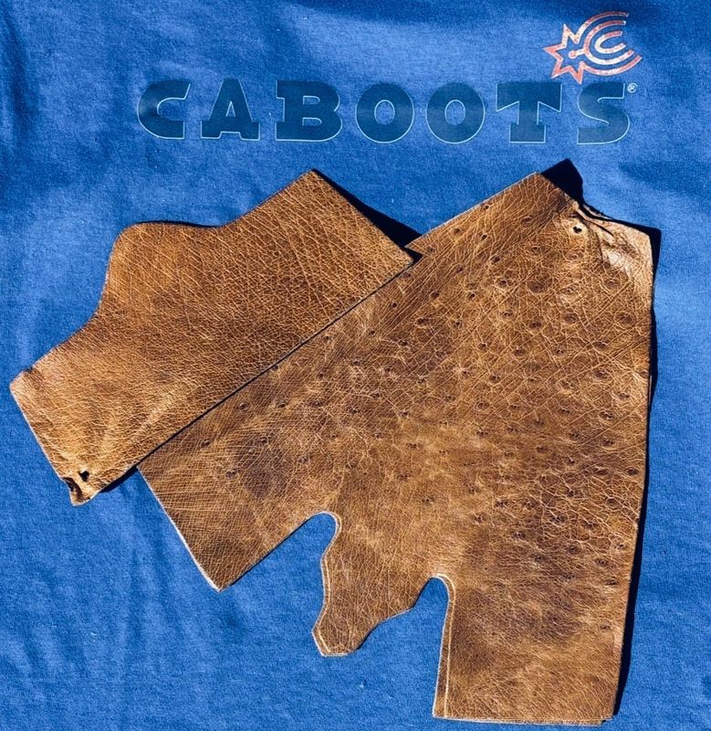 Saddle Smooth Ostrich Vamps 10M/11L