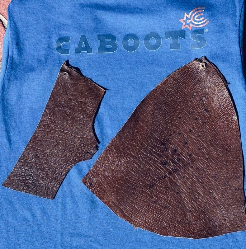 Smooth Ostrich Vamps Chocolate