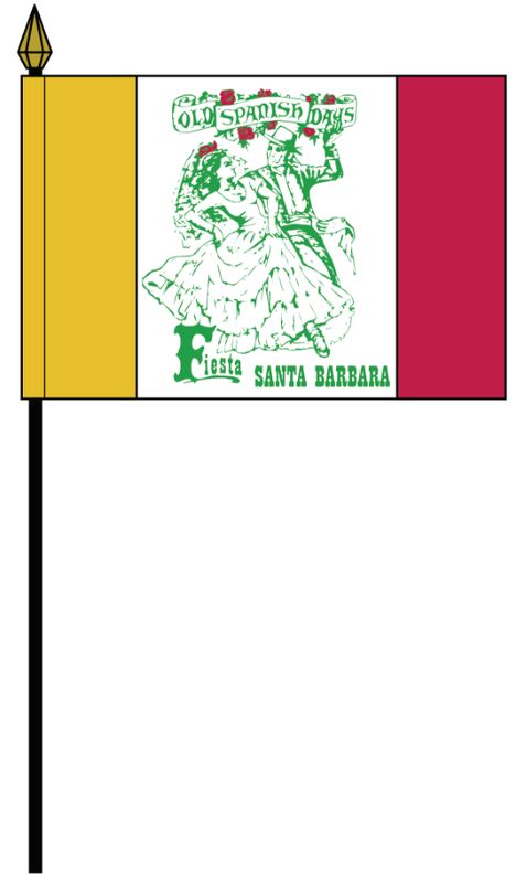 Six (6) Pack of Official Mini Fiesta Flags