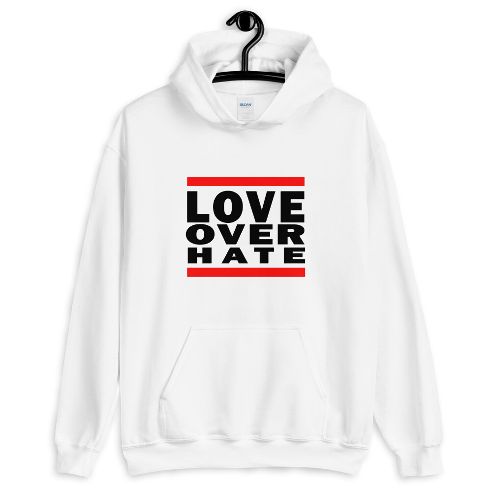 LOVE OVER HATE Unisex Hoodie