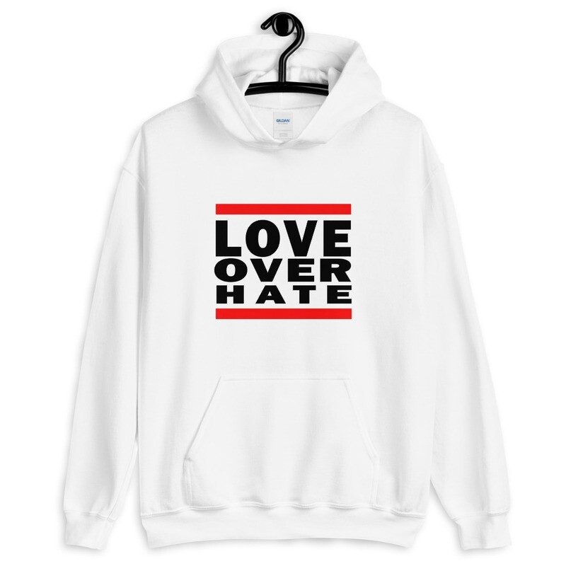 LOVE OVER HATE Unisex Hoodie