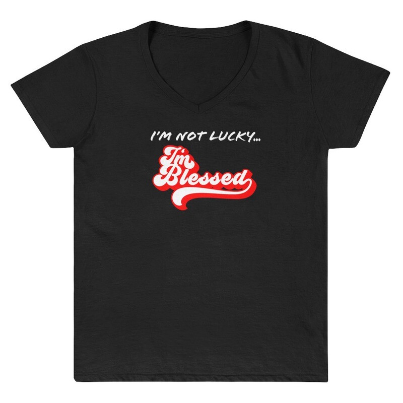 I&#39;m Blessed Women&#39;s  V-Neck Shirt