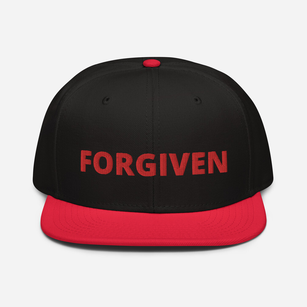 Forgiven Snapback Hat, Color: Red / Black / Black