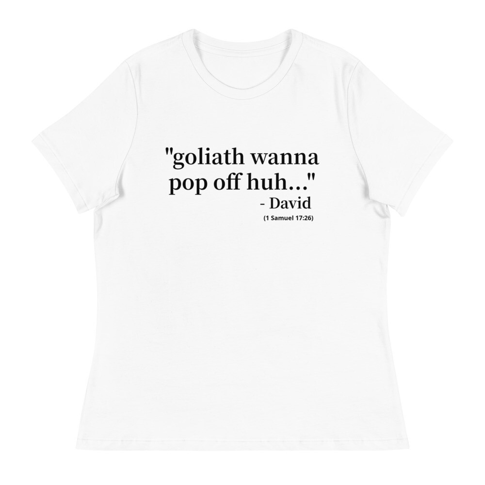 Women&#39;s Relaxed  GOLIATH POP OFF T-Shirt