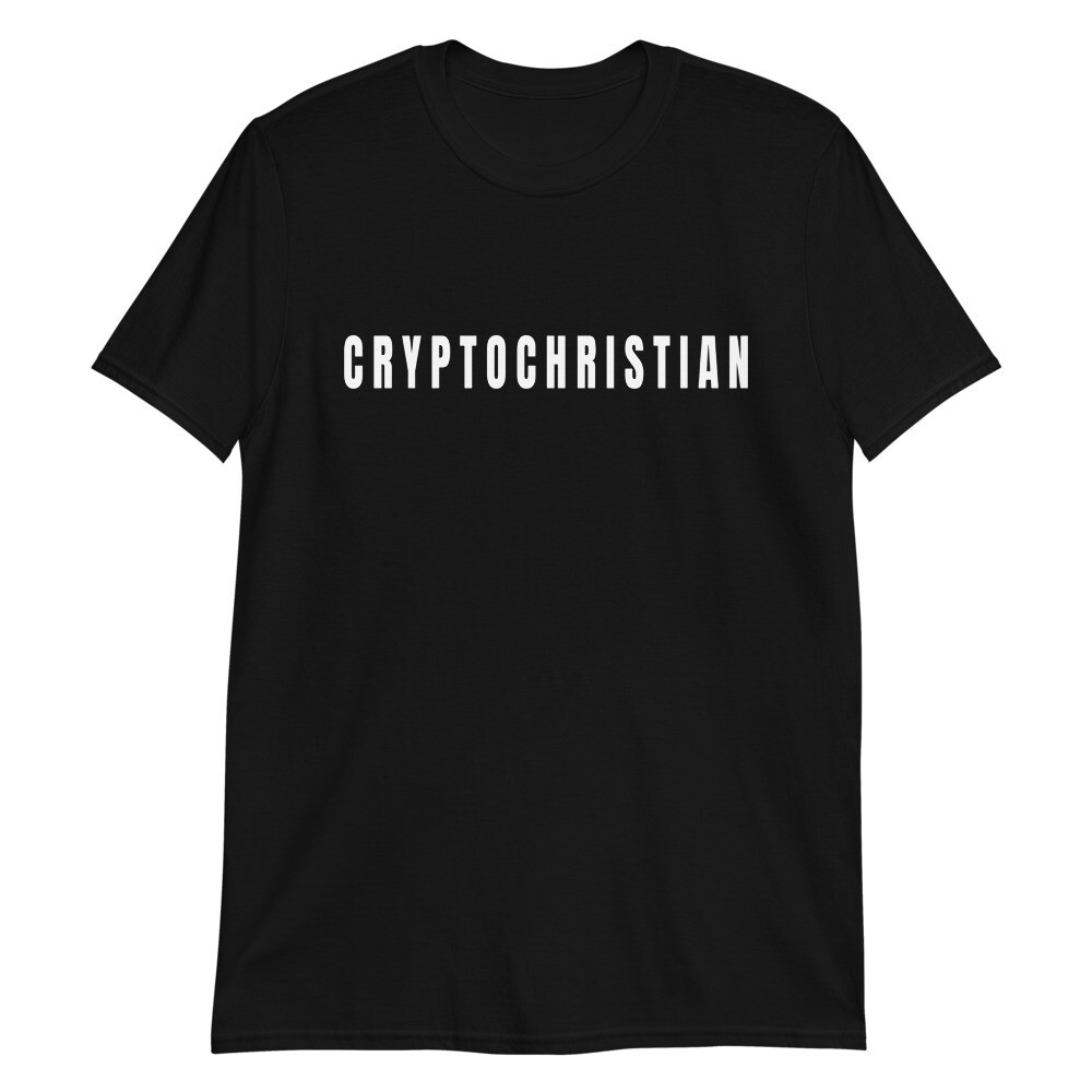 CRYPTOCHRISITAN Unisex T-Shirt, Color: Black, Size: S