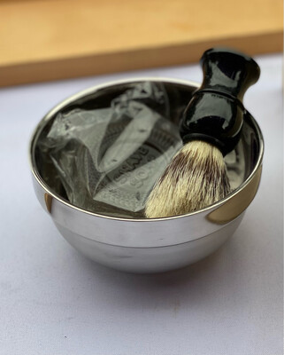 Shave Brush, Bowl, & Soap set