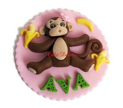 Fondant Monkey Cake Toppers