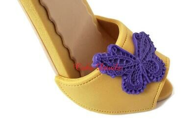 Fondant Butterfly High Heel Cake Topper with matching Clutch Purse