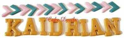 Tribal Fondant Letters