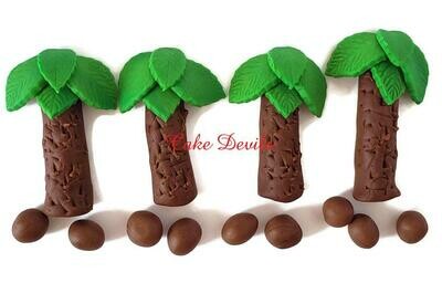 Fondant Palm Trees Cake Toppers