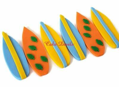 Fondant Surfboard Cake Toppers
