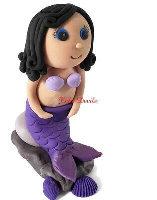 Fondant Mermaid Cake Topper