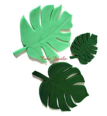 Fondant Monstera Palm Leaves Cake Toppers