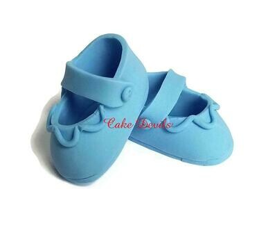 Fondant Baby shoes, Baby Shower, Baby Booties Cake Decorations