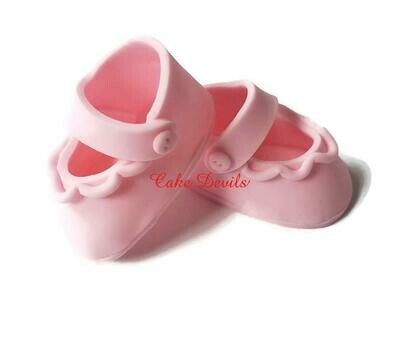 Fondant Baby shoes, Baby Shower, Baby Booties Cake Decorations